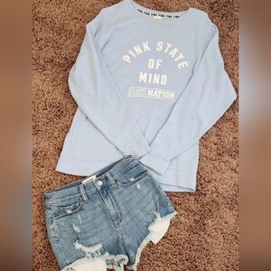 "PINK" SWEATSHIRT & SHORTS BUNDLE!!!